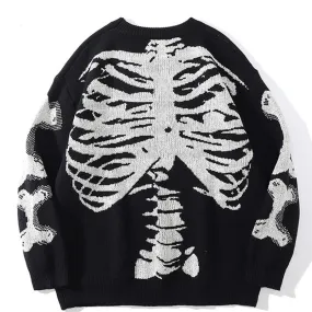 Skeleton Black Sweater