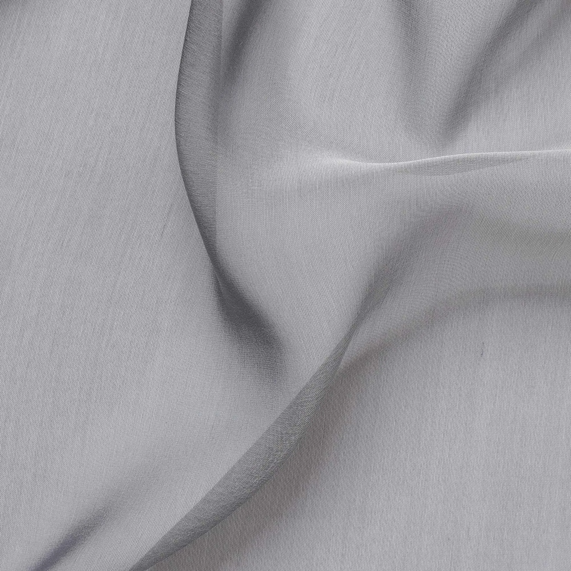 Sleek Silver Mist Silk Chiffon Fabric - Buy Online, 110cm Wide, South Korean Changent Luxury-D18151