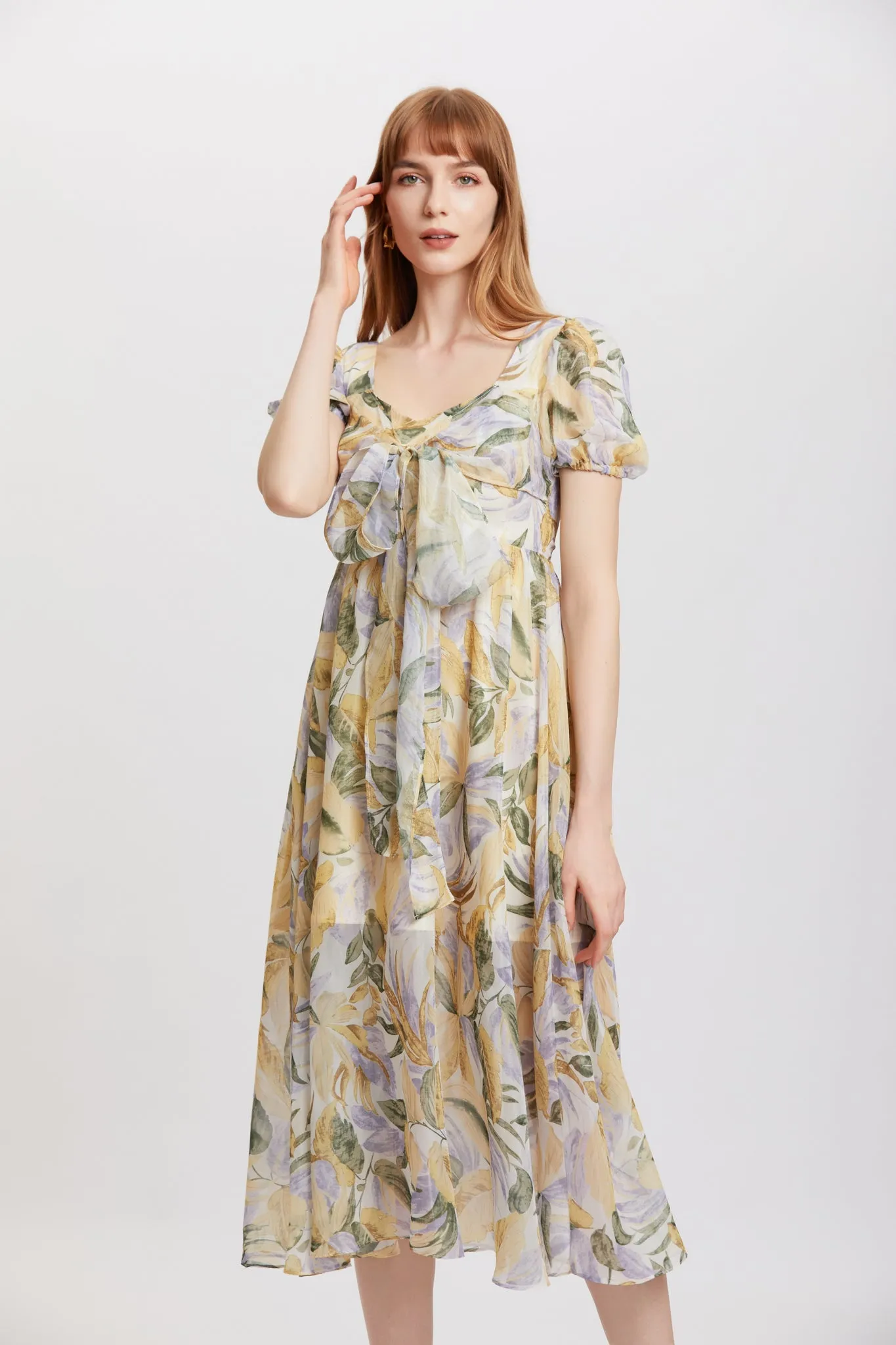 ST | Liliiflora Puff Maxi Dress