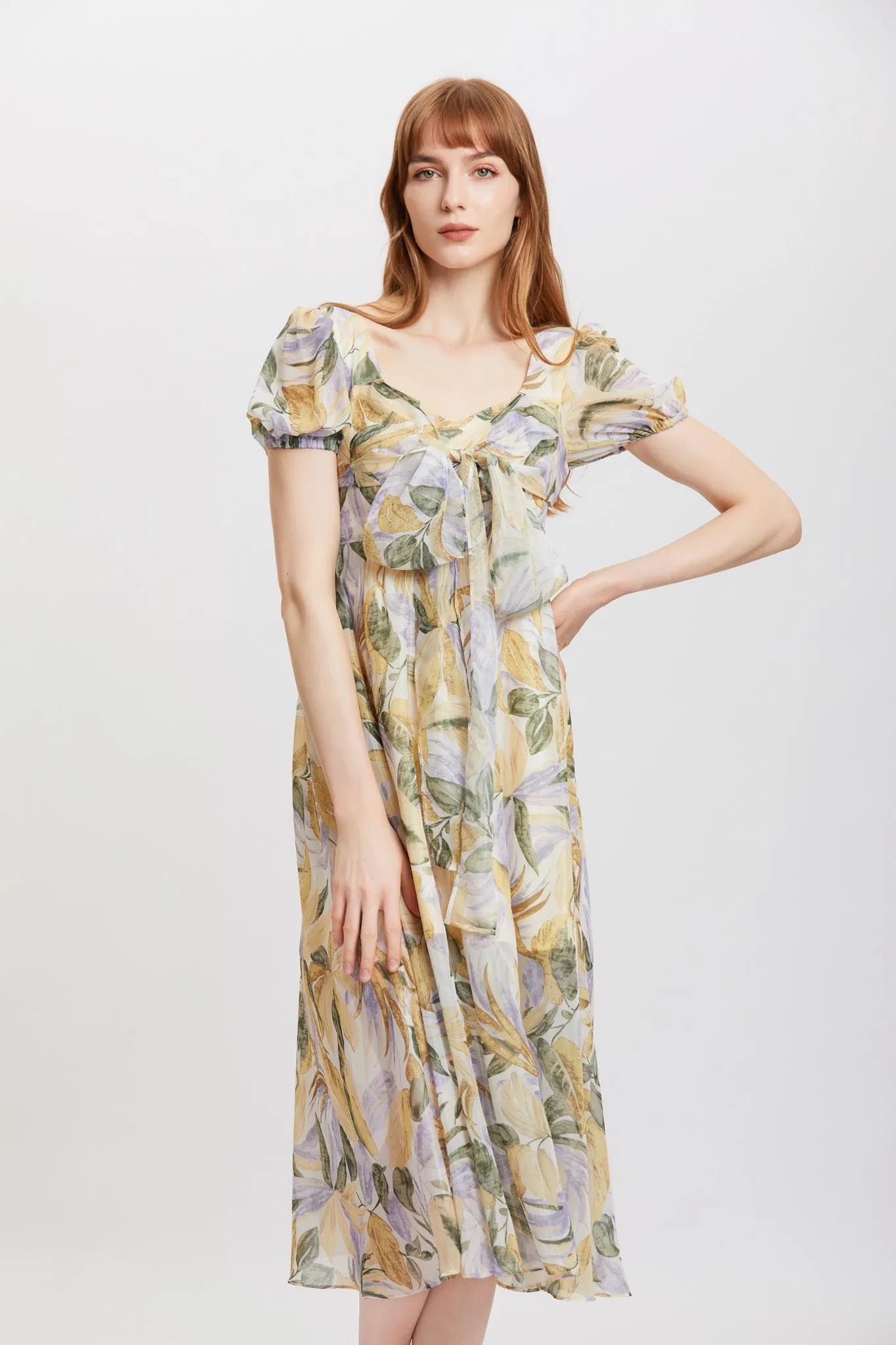 ST | Liliiflora Puff Maxi Dress