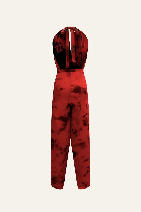 Stellar Multiway Jumpsuit & Wrap Pants in Red Sea