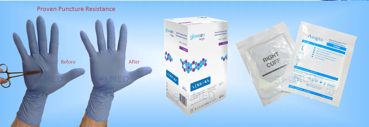 STERILE NITRILE GLOVES Pair