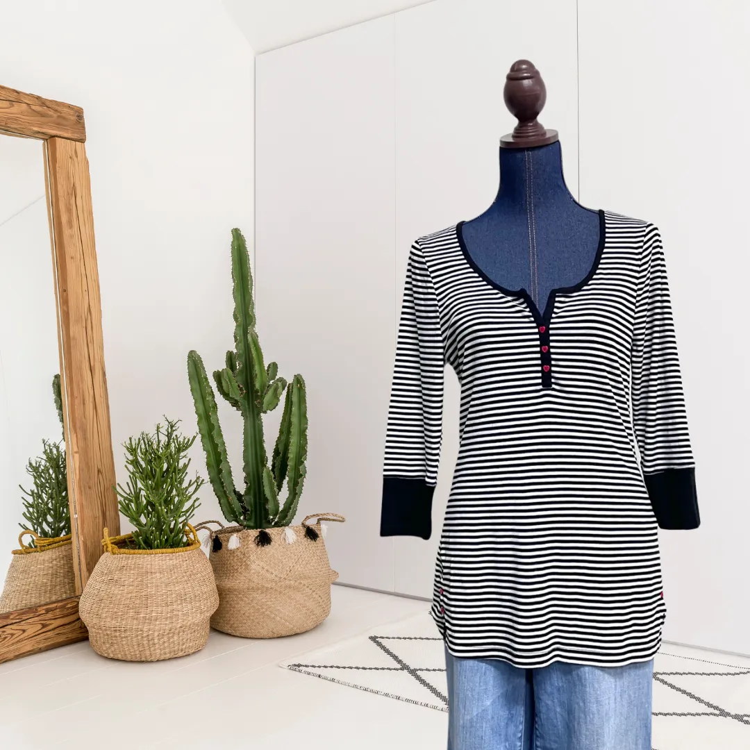 Striped Thermal Sleep Shirt