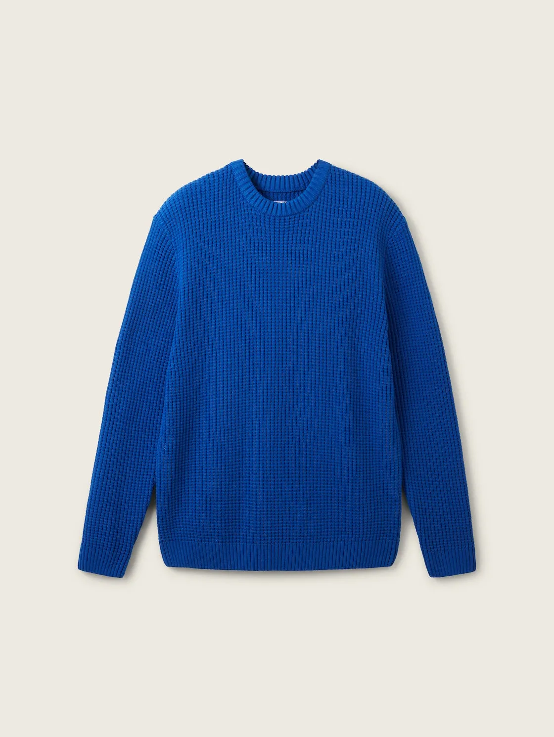 STRUCTURED CREW NECK SWEATER