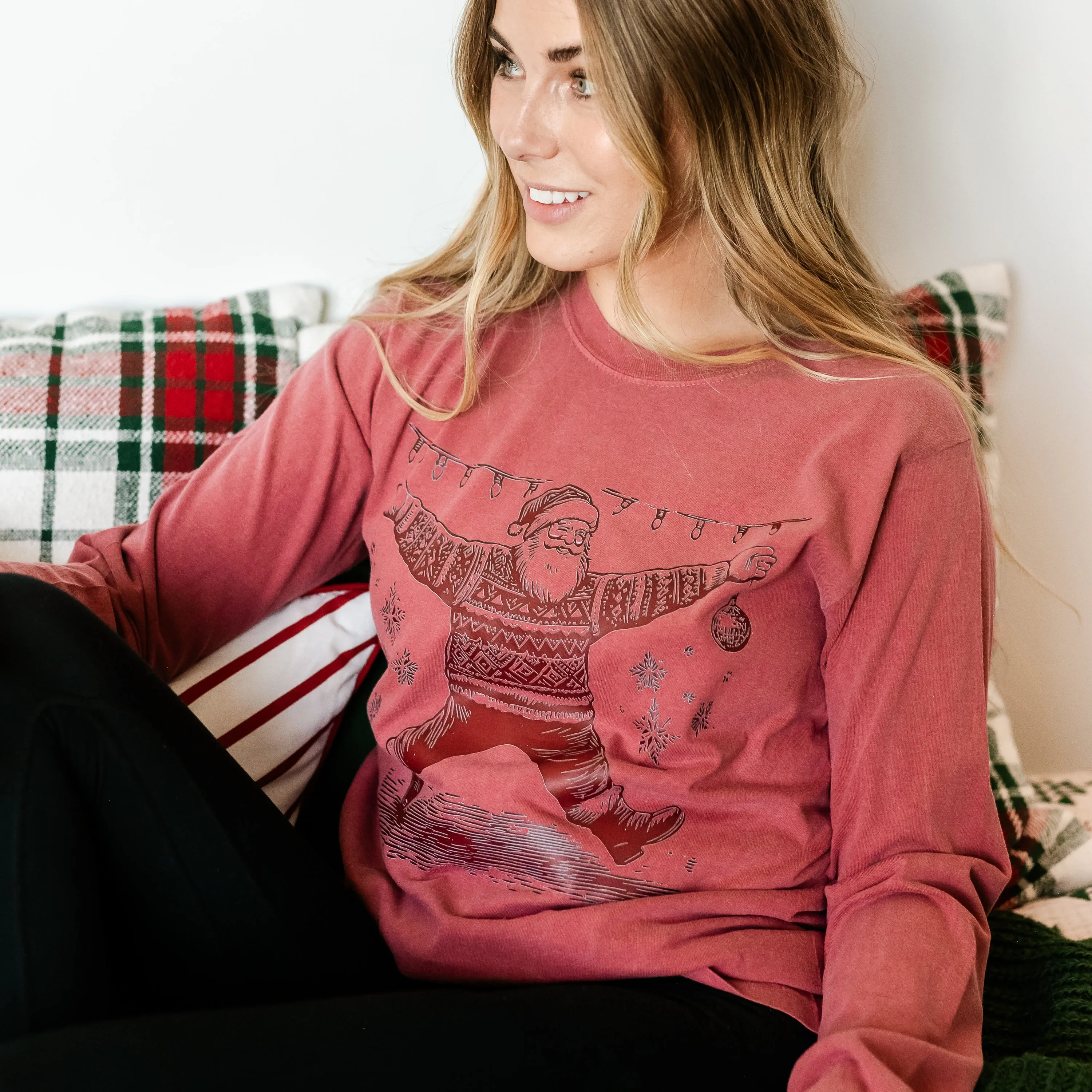 Sweater Santa - LONG SLEEVE Comfort Colors Tee