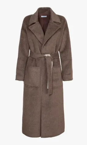 Taylor Brushed Robe Style Belted Coat