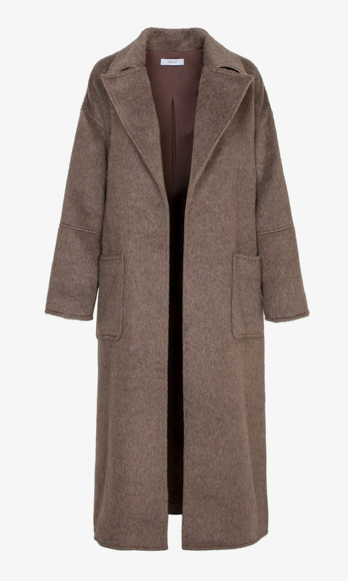 Taylor Brushed Robe Style Belted Coat