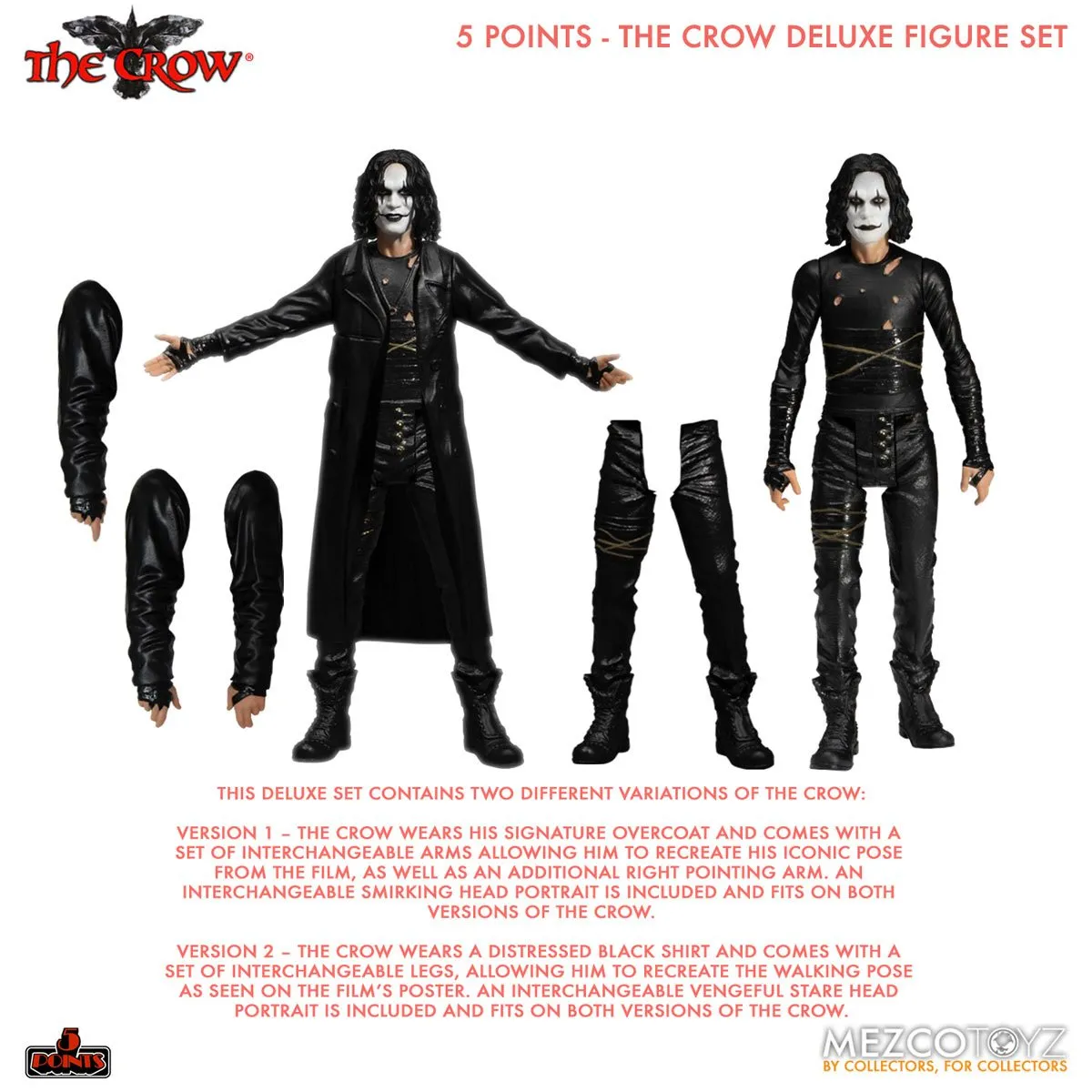 The Crow 5 Points Deluxe Figure Set