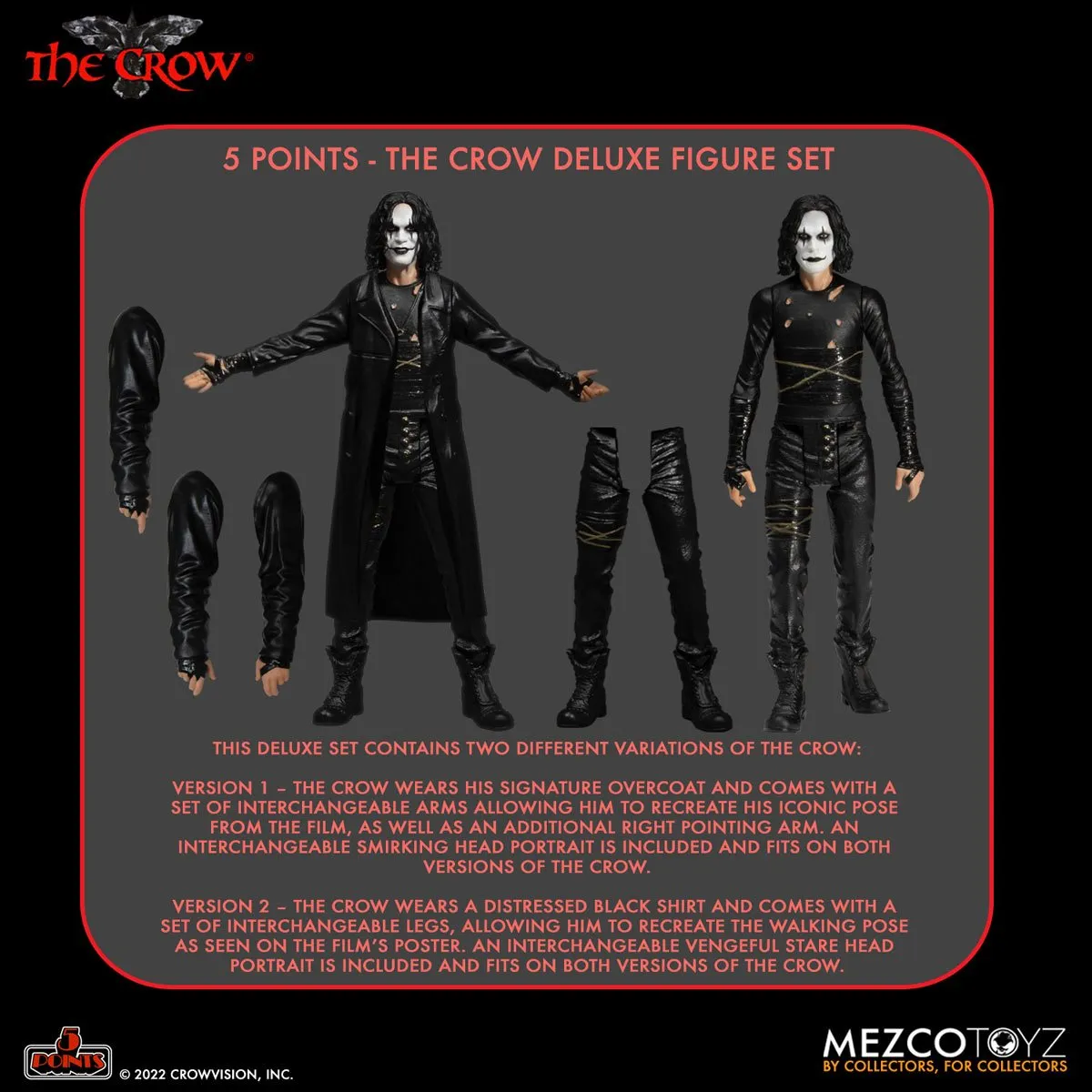 The Crow 5 Points Deluxe Figure Set