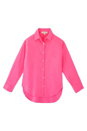 The Marti Shirt Linen, Electric Pink