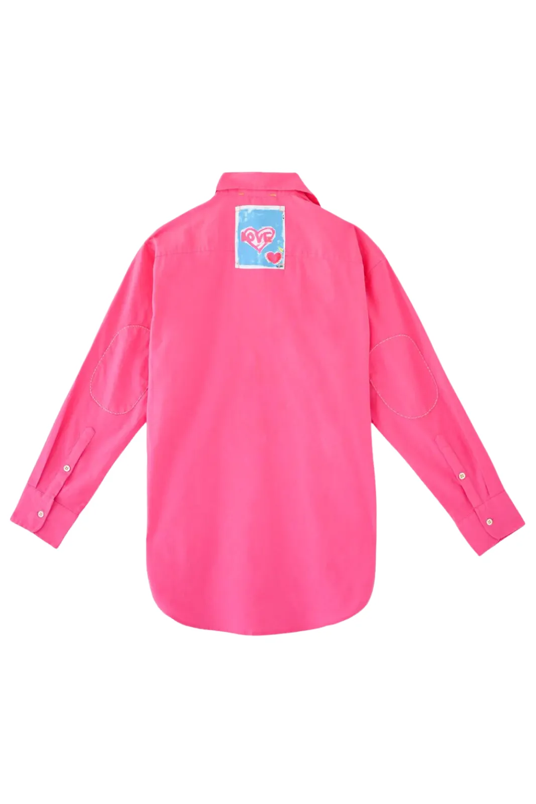 The Marti Shirt Linen, Electric Pink