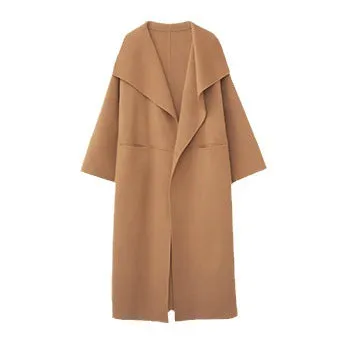 Toleet winter fits women Women's Autumn and Winter Fashion Woolen Women's Coat Mid-Length Commuter Coat