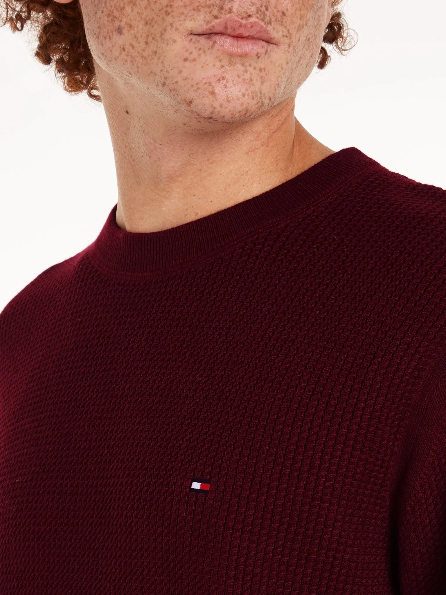 Tommy Hilfiger Structure Crew Neck Jumper