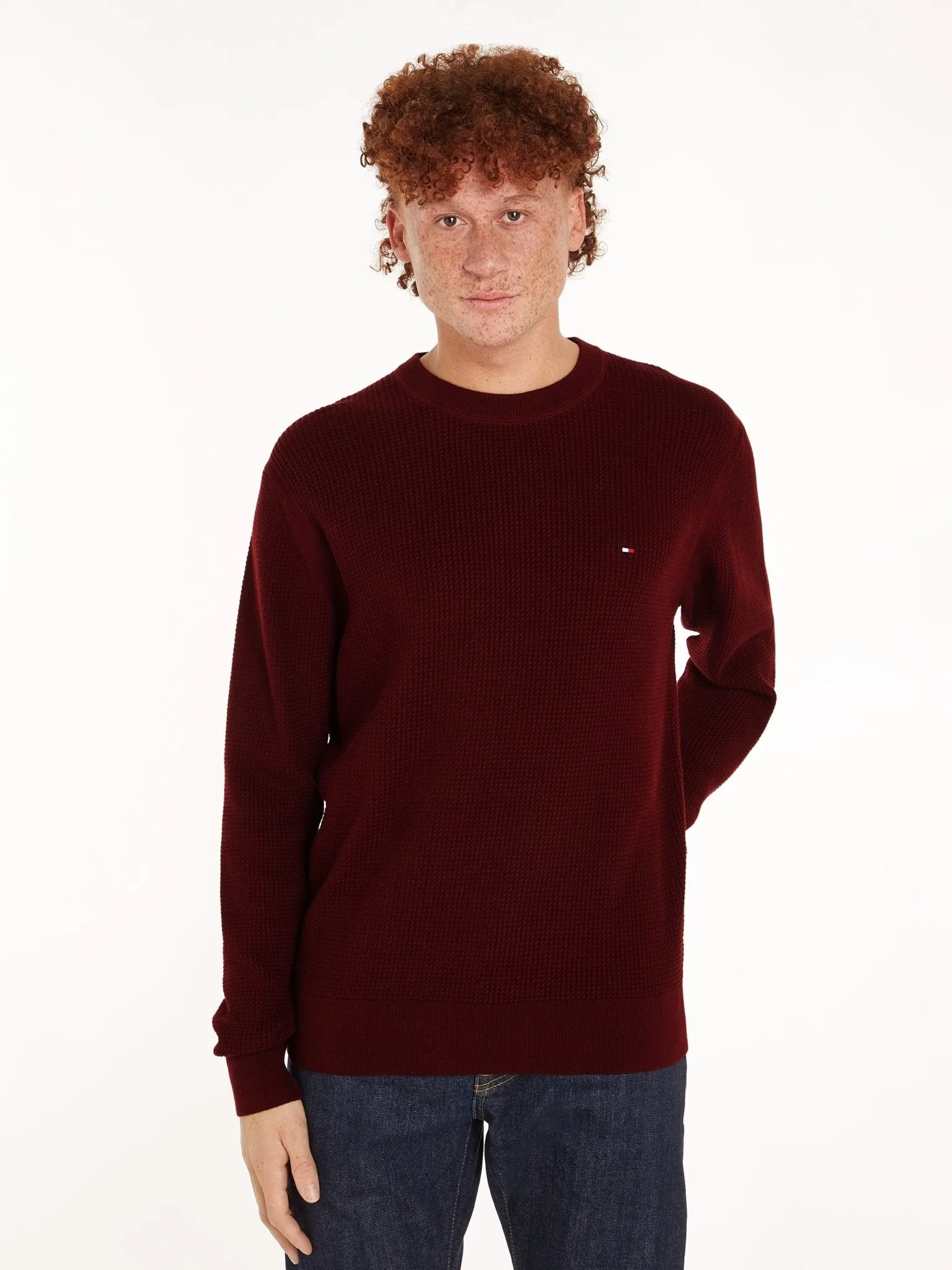 Tommy Hilfiger Structure Crew Neck Jumper