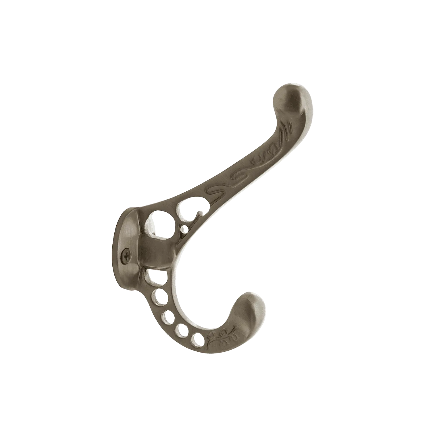 Victorian Coat Hook in Satin Nickel