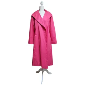 Vintage 1974 Pauline Trigere Custom Made Pink Raincoat