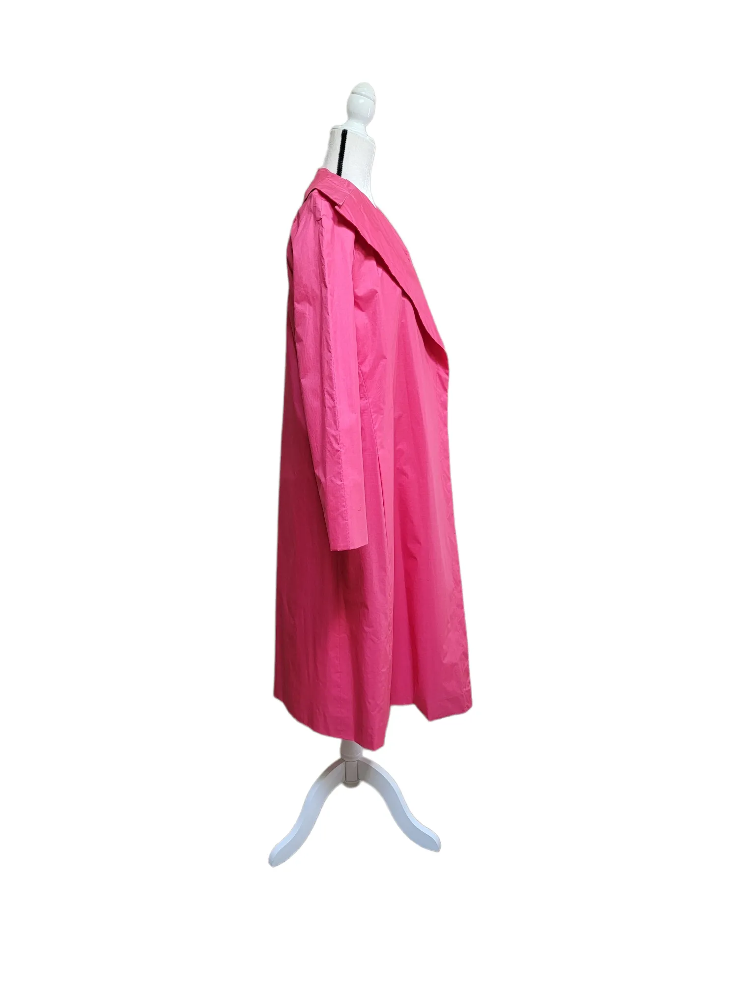 Vintage 1974 Pauline Trigere Custom Made Pink Raincoat