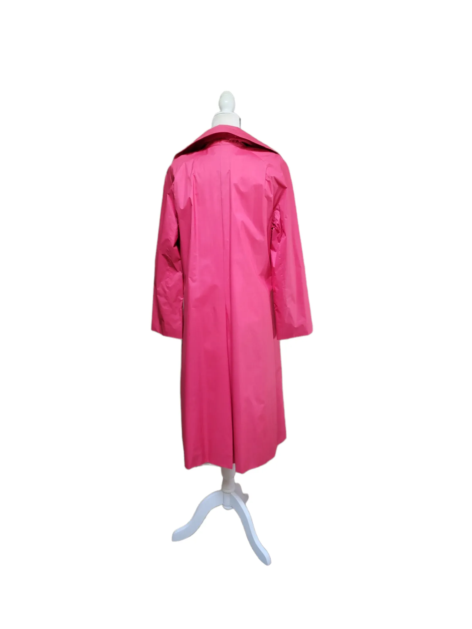 Vintage 1974 Pauline Trigere Custom Made Pink Raincoat