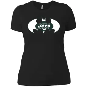 We Are The New York Jets Batman Nfl Mashup Women Cotton T-Shirt