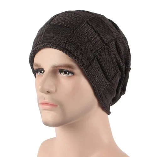 Winter Beanie Hat Scarf skullies beanies Soft Skull Warm Baggy Cap Mask Hats For Men Women Knitted Hat