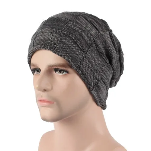 Winter Beanie Hat Scarf skullies beanies Soft Skull Warm Baggy Cap Mask Hats For Men Women Knitted Hat