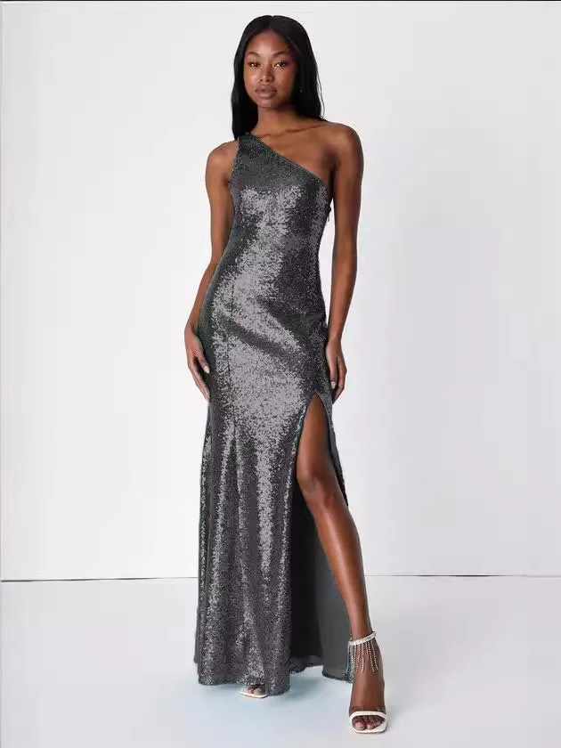 Women Party Sequin Sexy Evening Dress