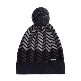 Zig Zag Pom Pom Hat